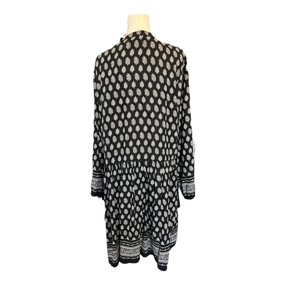 🆕 👗 NWOT RELATIVITY Black & White Boho Dress | Size XL - Picture 6 of 9